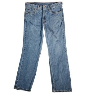Levi's 505 Jeans Mens 36X32 Blue Regular Fit Straight Leg Denim